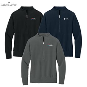 Mercer+Mettle Ladies' Linear Texture 1/4-Zip. MM3041
