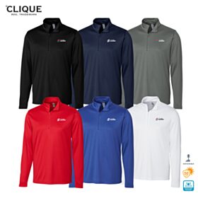Clique Mens Spin Eco Performance 1/2-Zip. MQK00099 - DF/LC