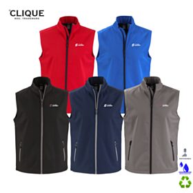 Clique Men's Tempo Stretch Full-Zip Softshell Vest. MQO00085