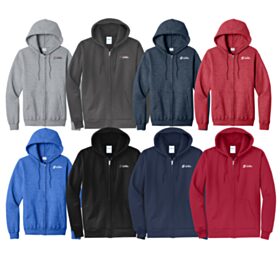 Fleece Full-Zip Hooded Sweatshirt. PC78ZH