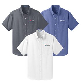 Men's Short Sleeve SuperPro Oxford Shirt. S659
