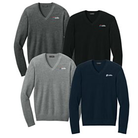 Men's Easy Care V-Neck Sweater. SW2850
