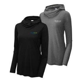 Ladies' Tri-Blend Wicking Long Sleeve Hoodie. LST406