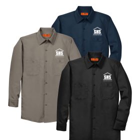 Red Kap&reg; Long Sleeve Industrial Work Shirt.  SP14