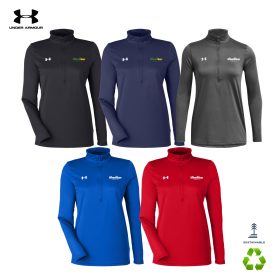 Under Armour Ladies' Team Tech 1/2-Zip. 1376862 -DF/LC