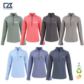 C&B Ladies' Peshastin Fleece Recycled 1/2-Zip Pullover. LCK00182 -DF/LC