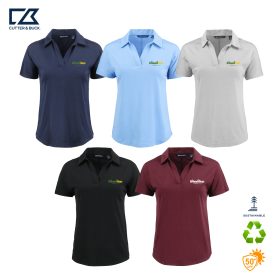 C&B Ladies' Coastline Recycled Dolman Polo. LCK00193 -DF/LC