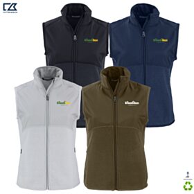 C&B Ladies' Hunts Point Recycled Fleece Hybrid Vest. LCK00228