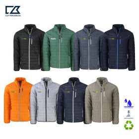C&B Men's Rainier Insulated Recycled Full-Zip Puffer Jacket. MCO00018 -EMB/RC