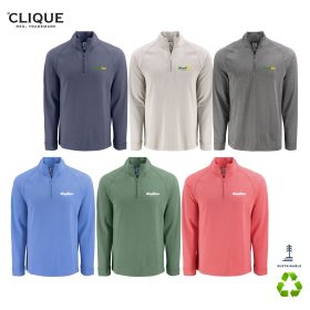 Clique Men's Dash Recycled 1/4-Zip . MQK00120 -DF/LC