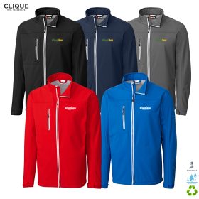 Clique Men's Telemark Recycled Stretch Softshell Jacket. MQO00055