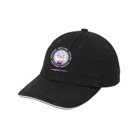Circle Logo - Sandwich Bill Cap with Striped Closure. C830 - DF
