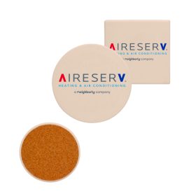 4" Extra Absorbent Coasters in Round or Square (LOTS OF 6). 1594/1593