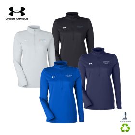 Under Armour Ladies' Team Tech half-zip. 1376862 - DF/LC