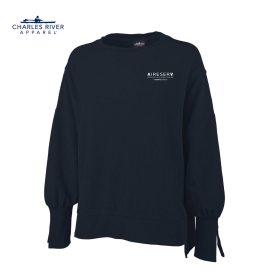 CR Ladies' Camden Spliced Crew Neck Sweatshirt. 5523 