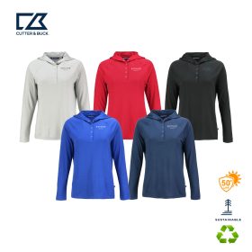 C&B Ladies' Coastline Eco Recycled Hooded Shirt. LCK00184 -DF/LC