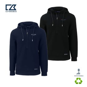 C&B Roam Eco Recycled Half  Zip men's Hooded Pullover. MCK01279