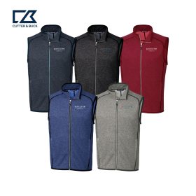 C&B Men's Sweater Knit Full Zip Vest. MCO00047