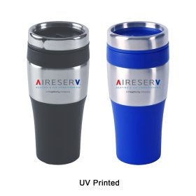 16oz Silver Streak Travel Mug (Sold Individually). MG410