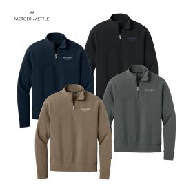Mercer+Mettle Men's Linear Texture 1/4-Zip. MM3040