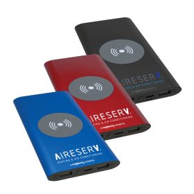 8000MAH Power Bank & Wireless Charger with USB-C Cord. PWR801C