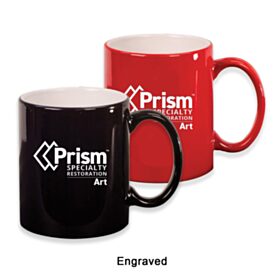 ART - 11 oz. Ceramic Round LazerMug (LOTS OF 4). LMG2