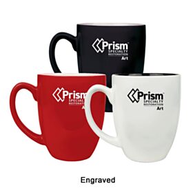 ART - 16 oz. Ceramic Bistro LazerMug (LOTS OF 4). LMG6