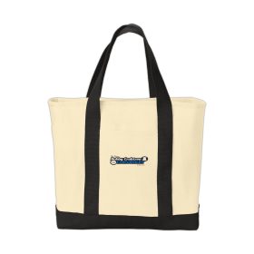 Two-Tone Shopping Tote. B400 - EMB