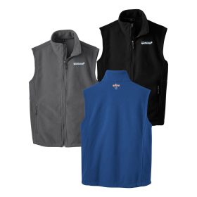 Men's Fleece Vest. F219-EMB/LC/BC