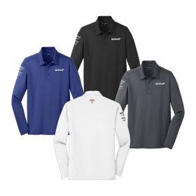 Men's Performance Long Sleeve Polo. K540LS-EMB/3LOC