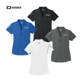 OGIO® Women's Onyx Polo. LOG126-EMB/3LOC