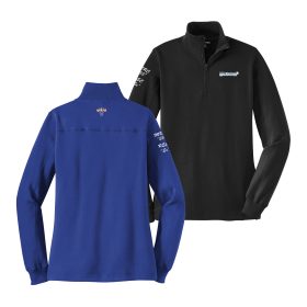 Ladies' 1/4-Zip Sweatshirt. LST253 - EMB/LC/RS/BC