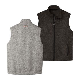 Men's Sweater Fleece Vest. F236-EMB/LC/BC