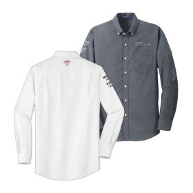 Men's Long Sleeve Oxford Shirt. S658 - EMB/ 3 LOC
