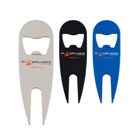 Aluminum Divot Tool with Bottle Opener (LOTS OF 24). 7270