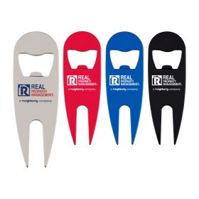 Aluminum Divot Tool with Bottle Opener (LOTS OF 24). 7270