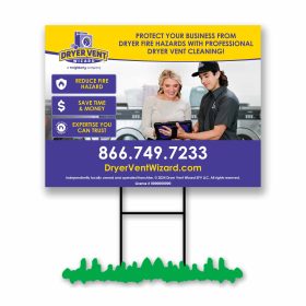 Lawn Signs with Stakes , 18 x 24" Double Sided (Min QTY 25 Signs)