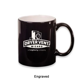ENGRAVED 11 oz. Ceramic Round LazerMug (LOTS OF 4). LMG2