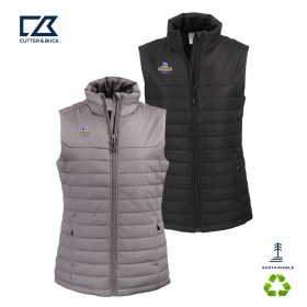 Clique Elevation Eco Full Zip Ladies Puffer Vest. LQO00064 - EMB/RC