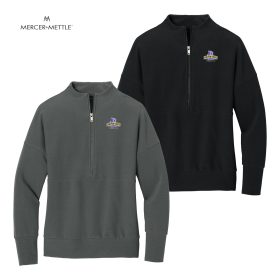 Mercer+Mettle Ladies' Linear Texture 1/4-Zip. MM3041