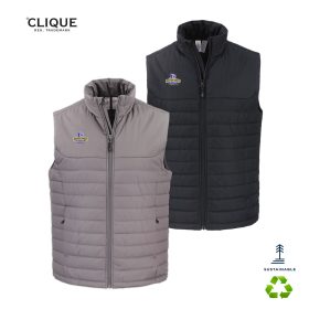 Clique Elevation Eco Full Zip Mens Puffer Vest. MQO00080