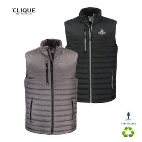 Clique Valhalla Full Zip Mens Puffer Vest. MQO00082