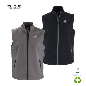 Clique Tempo Stretch Full Zip Mens Softshell Vest. MQO00085 