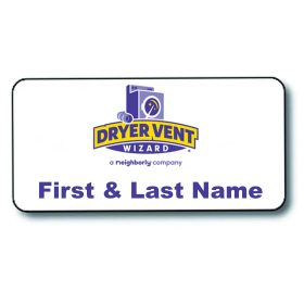 Name Badge W/ Magnetic Back. 1.5" x 3" 