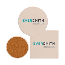 4" Extra Absorbent Coasters in Round or Square (LOTS OF 6). 1594/1593