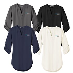 Women's 3/4-Sleeve Tunic Blouse. LW701