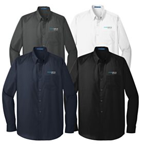 Men's Long Sleeve Poplin Shirt. W100