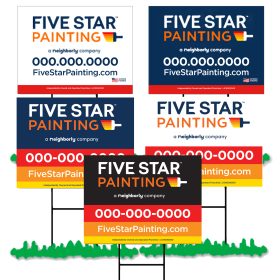 18x24 Double Sided Lawn Signs w/ Stakes. LS