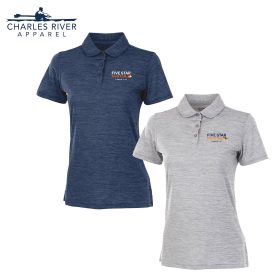 Charles River Ladies' Space Dye Polo Shirt. 2814