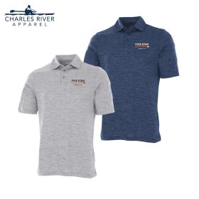 Charles River Men's Space Dye Polo Shirt. 3814
